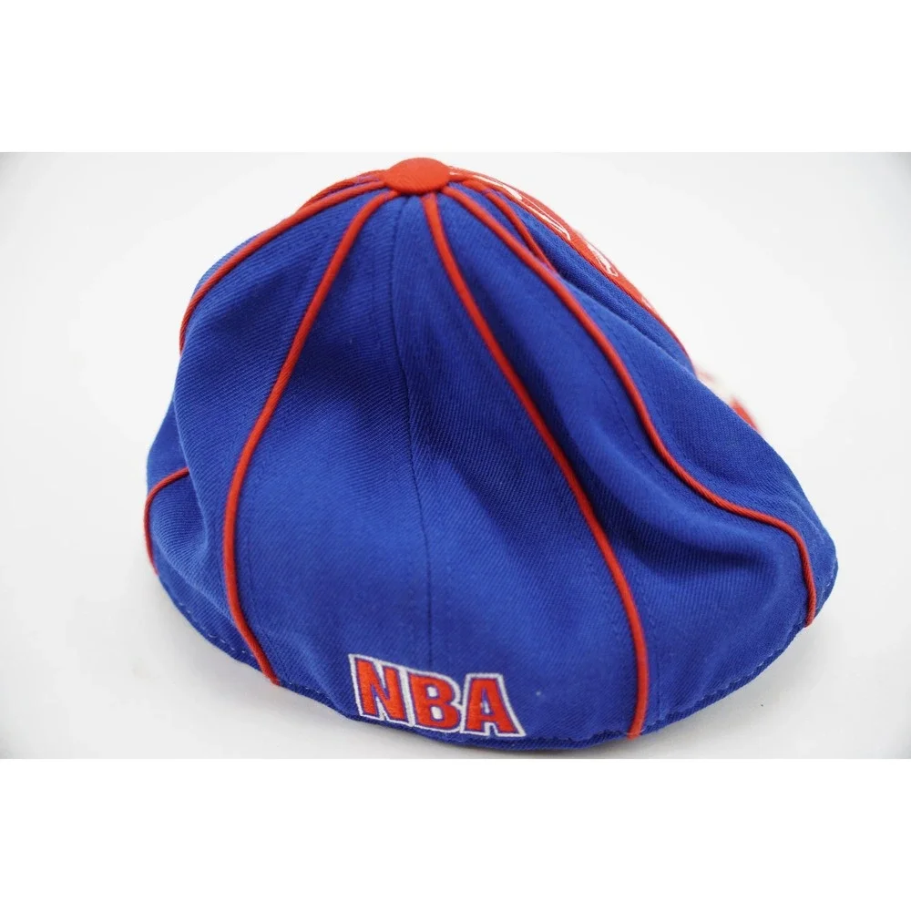 Vintage Red Blue Piping Adidas NBA Logoman Hat Cap‎ Size 7 1/4 Rare VGC